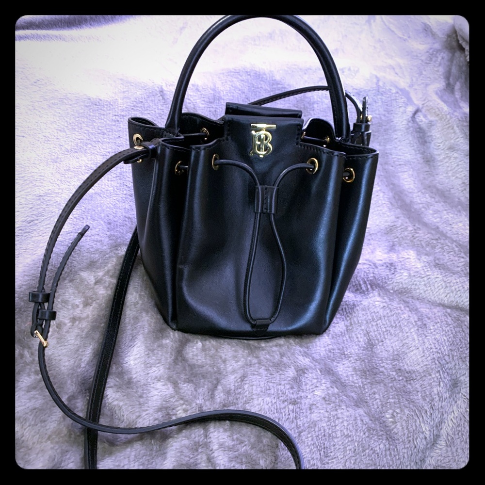 Burberry Monogram motif leather bucket bag